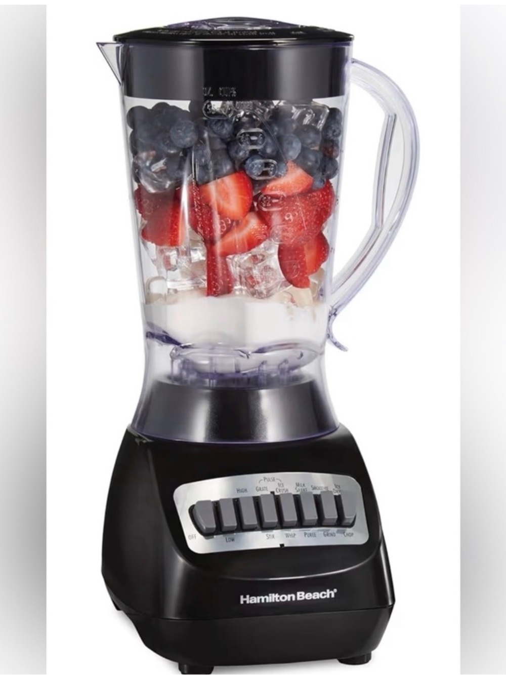 Hamilton Beach Black and Clear Smoothie Blender